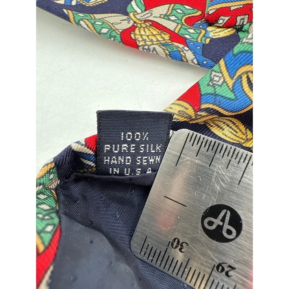Burberrys Silk Tie Men's Blue Red Gold Green‎ Designer Luxury Necktie 62